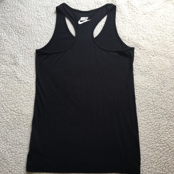 Black animal print spell out Nike tank top - Picture 4 of 6